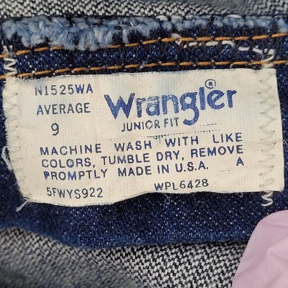 Vintage 80s Wrangler Jeans Womens 2 26x32 Medium-Wash Fraying USA - Picture 3 of 16